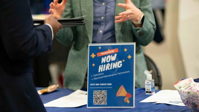 The United States added 178,000 jobs in March, blowing past expectations and showing a resilient labor market just as the war with Iran began escalating, sending up oil prices.
Subscribe to read this story ad-free
Get unlimited access to ad-free articles and exclusive content.
The unemployment rate fell to 4.3% last month, down from 4.4%. The gains were concentrated in health care, construction, transportation and warehousing.
Despite the outsized headline figure, there were further indications that the job market remains wobbly. Wage growth declined to 3.5% in March from 3.8% in February, falling short of forecasts.
Jobs report estimates from January and February were also revised, upward and downward respectively. Combined, they show that U.S. payrolls fell by a net 7,000 over those two months.
The labor force participation rate, or the share of the overall population either employed or looking for work, fell to its lowest level since November of 2021.
“While this month’s jobs report delivered an upside surprise, we continue to believe that risks to the labor market remain elevated and higher oil prices from the Iran conflict could prove an additional impediment in the months ahead,” Scott Helfstein, head of investment strategy at Global X financial group, said in a note to clients.
Surveys conducted by the BLS for this report were completed by March 12. At the time, the full brunt of the war had yet to hit the job market.
Three weeks later, gasoline prices have surged to more than $4 a gallon, a level that, if it is sustained, would sap U.S. consumers of hundreds of dollars in annual discretionary income.
On Wednesday, the Atlanta Federal Reserve lowered its real-time gross domestic product estimate to 1.9%, down from more than 3% just before the start of the war.
On Tuesday, the BLS reported the hiring rate in February fell to just 3.1% of the U.S. workforce, a level last recorded in April 2020, as the Covid pandemic bore down.
Job openings also fell in February, though they appear to be stabilizing overall. The rate of layoffs also remains at an all-time low.
Meanwhile, many Americans’ views of the economy and Trump’s handling of it continue to sink to new depths.
A CNN poll out this week found that just 31% of respondents approved of how Trump is managing U.S. economic performance, with just 27% saying they approved of his handling of inflation, down from 44% a year ago. His overall approval rating appears to have stabilized at about 35%.
A construction worker at a new building in Pasadena, Calif.Mario Tama / Getty Images file
A debate is now underway about how many jobs the U.S. would need to add each month to keep the unemployment rate — 4.3% as of Friday — stable.
Over the past year, a massive drop in overall immigration to the U.S., coupled with a growing number of baby boomers leaving the workforce, mean fewer overall jobs need to be created for the economy to absorb newcomers to the labor force and keep the overall unemployment rate steady, according to economists with the Dallas Federal Reserve.
That overall number of new jobs needed is known as the “breakeven” employment rate. The economists wrote in a note published this week that the breakeven employment rate now may be close to zero.
If the overall workforce continues to shrink, even fewer new jobs will be needed to incorporate workers entering the labor force, such as recent college graduates or parents who put their careers on hold for a few years.
That won’t necessarily make looking for a job any easier. The median spell of unemployment is now about 2½ months, with the average much longer — about six months. About 25% of all unemployed workers are out of work for at least 27 weeks.