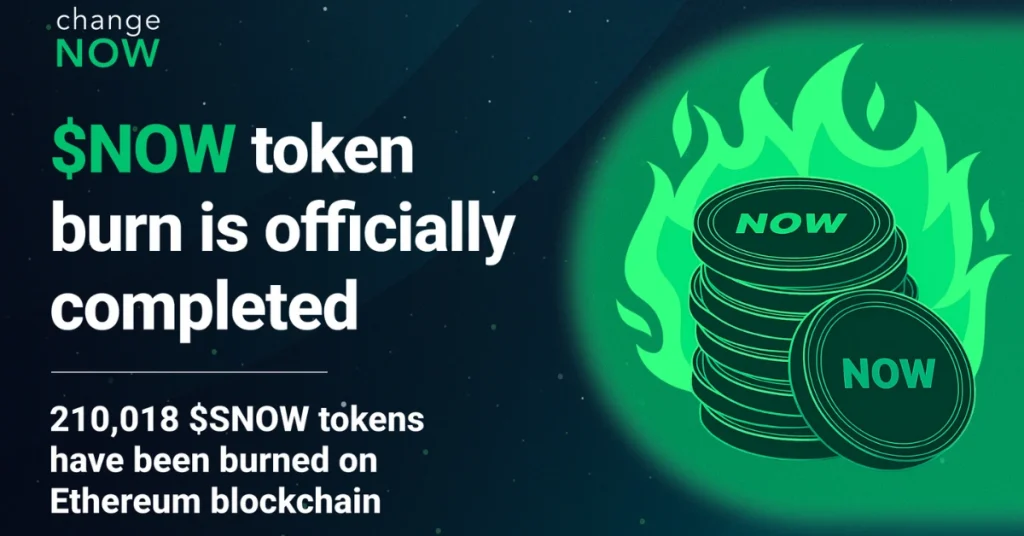 ChangeNOW Brings Back $NOW Burns