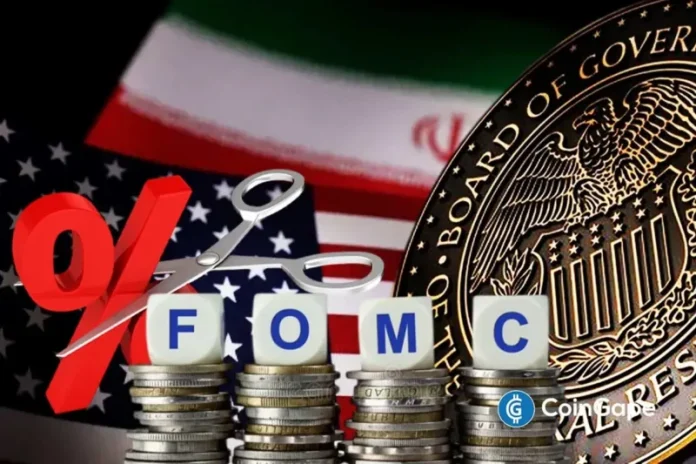<p>The U.S. Federal Reserve has kept interest rates unchanged for the second consecutive FOMC meeting, in line with expectations. This comes amid concerns of the inflationary pressure that the U.S. economy is currently facing due to the Iran war. Fed Holds Rates Steady At FOMC Meeting In a press release, the Fed announced it would</p>
<p>The post <a href="https://coingape.com/fomc-meeting-fed-holds-rates-steady-as-iran-war-fuels-inflation-concerns/">FOMC Meeting: Fed Holds Rates Steady as Iran War Fuels Inflation Concerns</a> appeared first on <a href="https://coingape.com/">CoinGape</a>.</p>
<br>