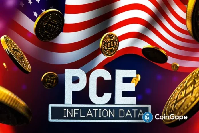 U.S. PCE inflation has risen to a three-year high as the U.S.-Iran war continues to drive up prices. Bitcoin fell on the back of this data release, as crypto traders continue to price in the possibility that the Fed will hold rates steady this year amid inflation concerns. Ad Ad PCE Inflation Hits 3-Year High
The post <a href="https://coingape.com/u-s-pce-inflation-rises-to-3-year-high-bitcoin-slides/">U.S. PCE Inflation Rises to 3-Year High, Bitcoin Slides</a> appeared first on <a href="https://coingape.com/">CoinGape</a>.
